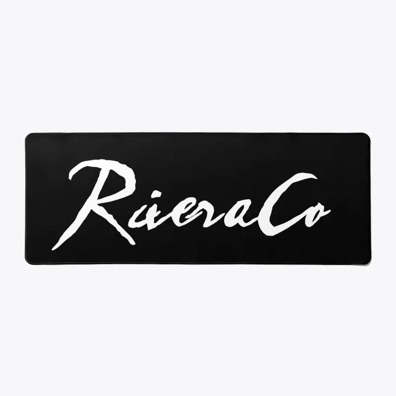 RiveraCo All black desk mat