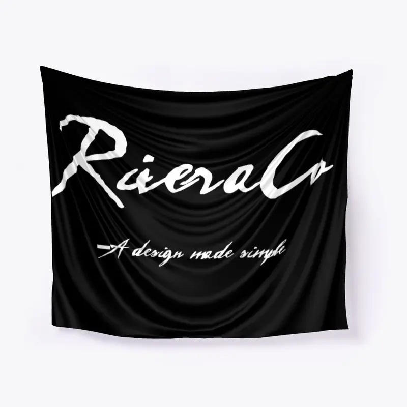 RiveraCo Black home wall tapestry