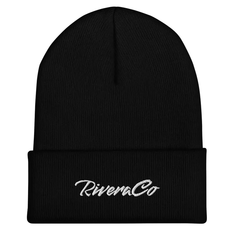 RiveraCo Black Unisex Beanie